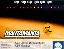 Tablet Screenshot of mantamanta.de